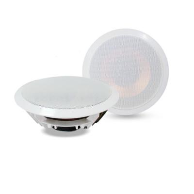 China Shopping Mall Vofull 6 Inch 10W White Fixed Impedance Active Ceiling Speaker For Bedroom Living Room for sale