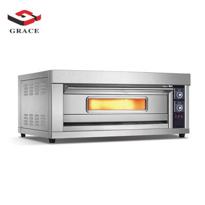 China Bakery HONOR Commercial Baking Equipment Single Pizza Pizza Deck Oven 1 Layer 1 Deck 2 Tray Oven for sale