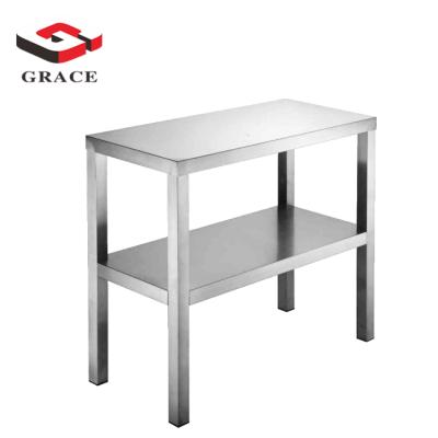 China Height Adjustable Grace 201SS Stainless Steel Table Kitchen Work Table for sale