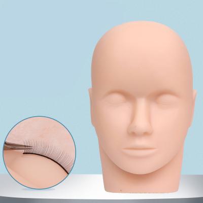 China Flexible practice mannequin head with lashes for eyelash extension for sale