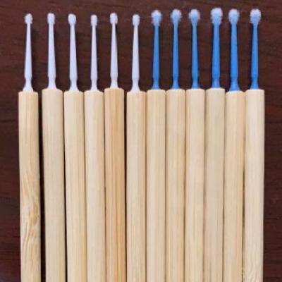 China 2021 Eco-friendly New Arrivals Private Label Microfiber Disposable Bamboo Makeup Application Brush for sale