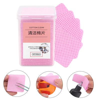 China Disposable Lint Free Eyelash Extension Glue Nozzle Cleaning Rub Pad Adhesive Rub Pads With Private Label for sale