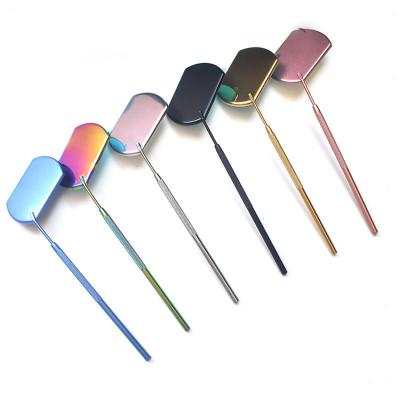 China Eyelash Extension Eyelash Extension Tool Multifunctional Checking Eyelash Extension Stainless Steel Teeth Whitening Clean Lashes Check Mirror for sale