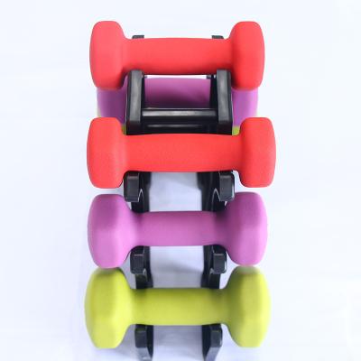 China Plastic Dip In Dumbbell Customized Color Fitness Forming 20lb Weight Dumbbell Rack Dumbbell Set For Women for sale