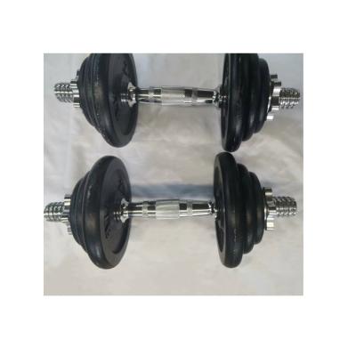 China Custom Painting-Baked Dumbbell Stems Dumbbell Plates Adjustable Dumbbell Weight Painting Set for sale