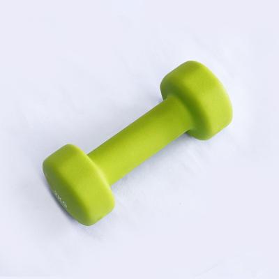 China Plastic Dip In The Dumbbell Women Bodybuilding Yoga Small Flat Head Plastic Dip Dumbbell for sale