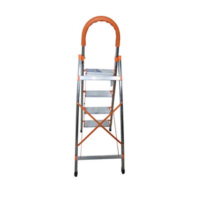 China Folding Ladders 4 Steps Folding Ladder Home Ladder Stainless Steel Non-Slip Ladder for sale