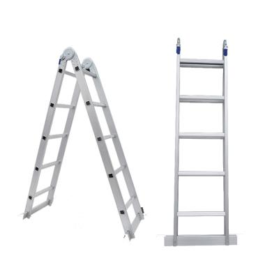 China Folding Ladders Folding Ladder 2*7 Steps Aluminum Ladder Durable Folding Ladder for sale