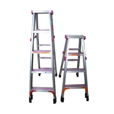 China Folding Ladders Multi Function Colored Non Slip Household Ladder for sale