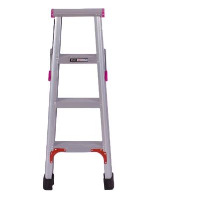 China Folding Ladders Portable Lightweight Fat Ladder Small with 4 Steps and 1.2 Meters or 4ft High Foldable Aluminum Ladder for sale