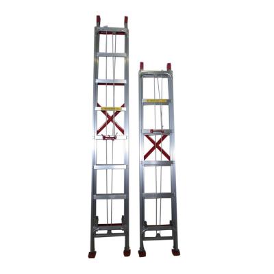 China Folding Ladders Aluminum Alloy 3/4/5/6/7/8/9/10/12/15m Single Straight Industrial Extension Ladder for sale