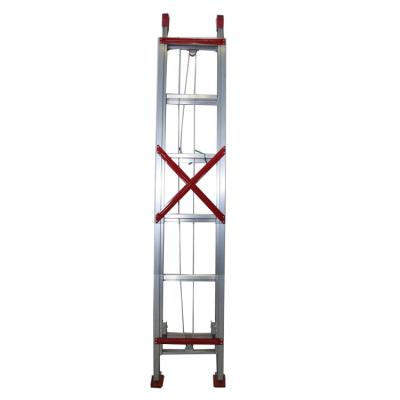 China Telescopic Ladders 4 Meters High Aluminum Industrial Folding Extended Ladder for sale