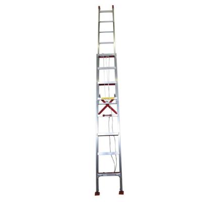 China Folding Ladders Safety Telescopic Aluminum Industrial 7m Extension Ladder for sale