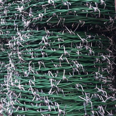 China Large protection cross razor stainless seteel wire pvc coated barbed wire for sale