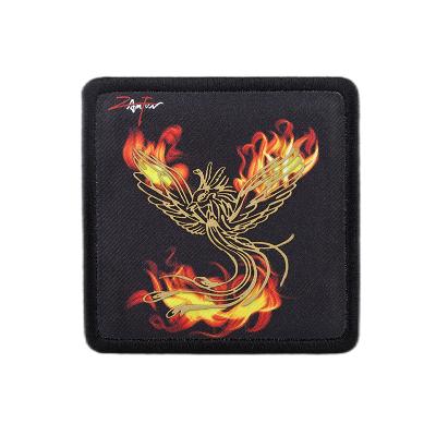 China ZAMFUN Newest Recycled Design 3D Phoenix Magnetic Patches Embroidered NFC Patches For Hats for sale