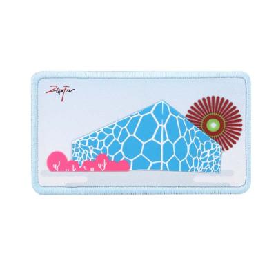 China ZAMFUN Recycled Embroidered Edge China Styles 3D Iron On Replaceable Magnetic Patches With NFC for sale