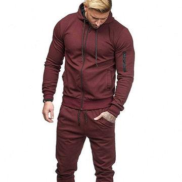 China Wholesale Custom Made Windproof Sports Winter Men's Jogging Tracksuits Suit Breathable Pullover Set for sale