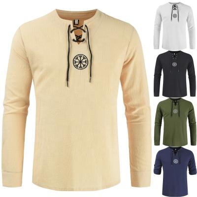 China Fashion Turn Down Collar Cotton Cheap Breathable Single Button Casual Long Sleeve Male Shirts for sale