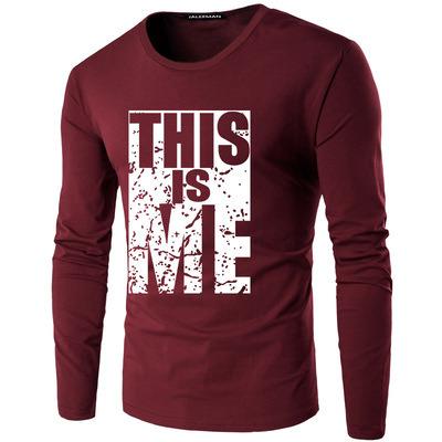 China M-XXXXXL New Sustainable Models Full Sleeve Custom Mens T-Shirts OVERSIZE Gym Blank Plus Size Long Sleeve T Shirt For Man for sale