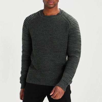 China Anti-pilling Wool 7gg Nylon Knitted Ottoman Crewneck Winter Sweater Long Sleeve Sweater Men's Sweater for sale