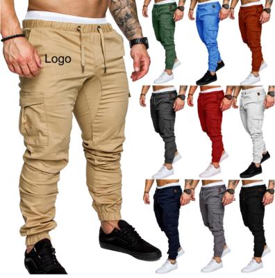 China Waterproof Most Popular Solid Color Cotton Men's Casual Pants Fashion Slim Mens Trousers for sale