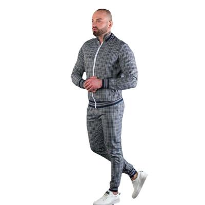 China Custom Men's Fitness Sets Men's OEM Gym Sweatsuits Breathable Tracksuits Set Suit Autumn Thin Zipper Jacket Trousers Men's Blazer for sale