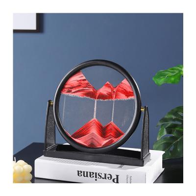 China Home Decoration Art Quicksand Painting Hourglass Minimalist High-end Light Luxury Office Living Room Decoration for sale