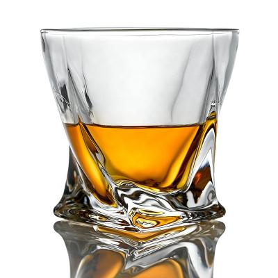 China New various classic/postmodern custom twisted creative lead-free wine whiskey glass for sale