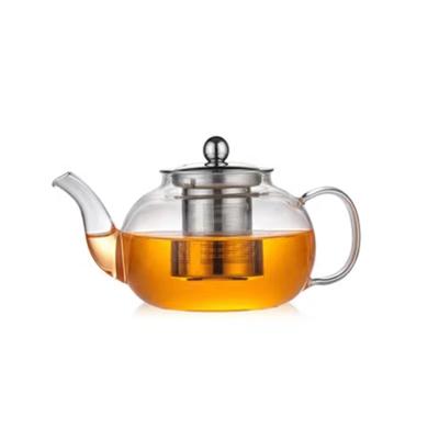 China Viable Chinese Glass Teapot For Tea Glass Teapot With Strainer for sale