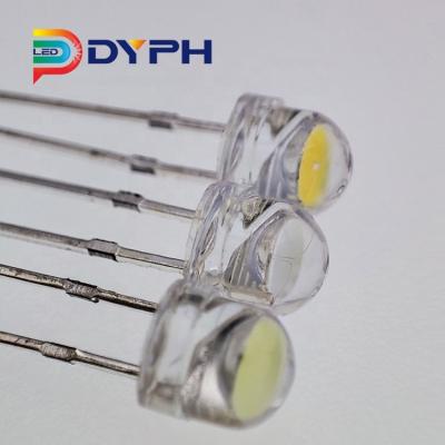 China Show DyPh LED Through Hole Dip Led 4.8mm 5mm 8mm 0.06W 0.25W 0.5W 0.75W Red Blue White Straw Hat Led Diode for sale