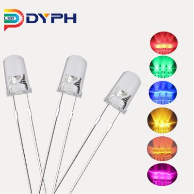 China AlGaInP LED Component 3mm 5mm White Yellow Green Blue 8mm Red LED Built In Resistor 9V 12V 24V Led Diodes for sale