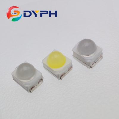 China Ultra bright car lamp/traffic light/truck light 30 degree 45 degree 60 degree ball head with yellow lens red 595nm PLCC-2 3528 smd led chip for car lamp for sale