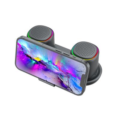 China LED Wireless BT Mini Speakers Hands Free Wireless Logo Portable Branded Box TWS BT Mini Speaker with light for sale