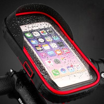 China Motorcycle Bendable Rear Mirror Motorcycle Outdoor Sports Arm Phone Holder Waterproof Filter Mount for sale