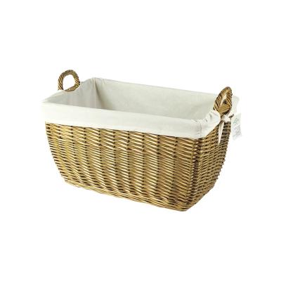 China 2021 Best Selling Eco-Friendly Storage Bin Baskets Set Storage Cube Organizer Decorative Woven Basket 3 for sale