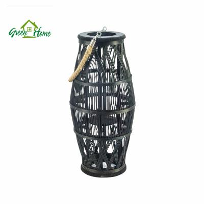 China Eco - Friendly Supply Square Plant Wood Lantern For Home Decor for sale