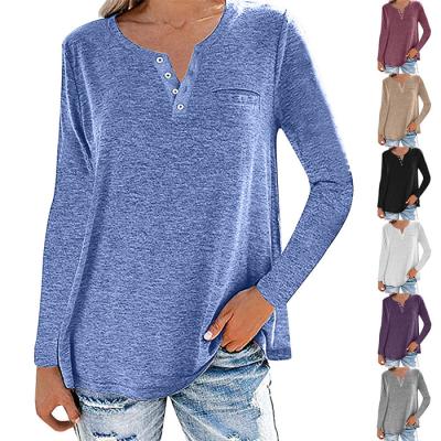 China New Style Fashion Breathable Custom Design Ladies Casual Shirts Super Quality Women's Long Sleeve Tops for sale