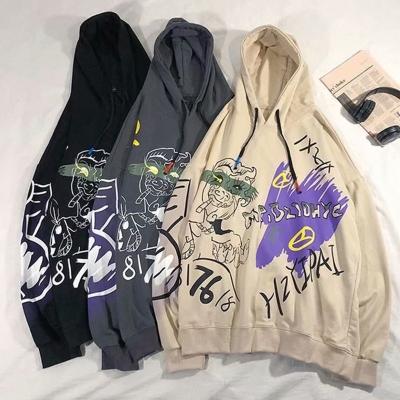 China 2021 Wholesale New Style Men's Clothing Anti-wrinkle Printed Painted Men's Casual Hoodie for sale