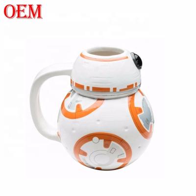 China 3D cartoon toy personalized cartoon character plastic cup for kids for sale