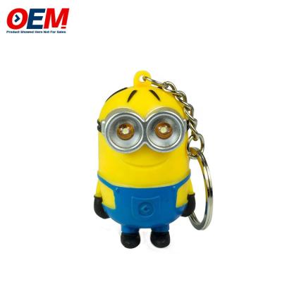 China Custom PVC OEM Plastic Key Chain Minio n Key Chain For Promotion for sale