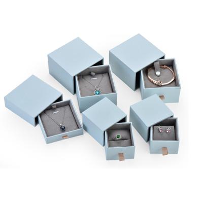 China Recyclable Custom Small Slide Drawer Packaging Storage Box Jewelry Gift Box For Ring Necklace Earrings Bracelet for sale