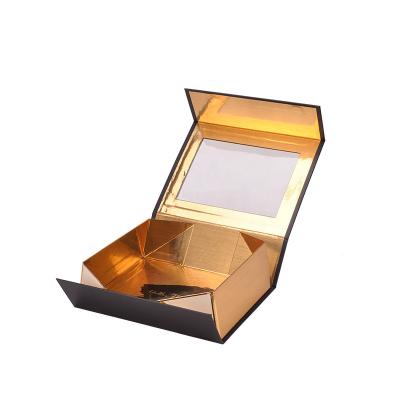 China Recycled Materials Flutter Lid Packaging Cardboard Bespoke Magnetic Closure Custom Gift Box Customized Makeup Tape EVA for sale