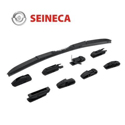 China Suitable Car 95% Hybrid Natural Rubber 95% Heated Multi Function Wiper Blade With 8 Adapters for sale