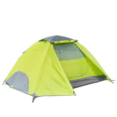 China Straight Bracing Type Double-Layer Outdoor Camping Breathable Camping Tent 2 People Tent for sale