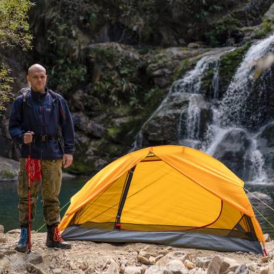 China Trigon / V-type ground nail light weight one man tent for waterproofing sleepover tent spray for sale