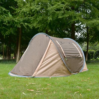 China Straight Tether Type 2022 Instant 2 Person Outdoor Pop Up Tent Boat Type Automatic Gear Opening For Outdoor Camping for sale