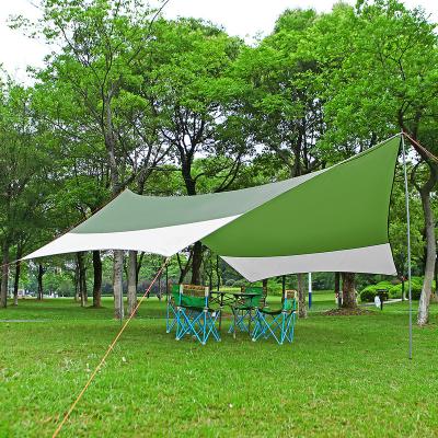 China Outdoor Travel Hiking Camping Tent Tarp Shelter 4.4m x 4.4m | Lightweight Waterproof Rain Tarp| Hiking, hammock, backpacking, picnic for sale