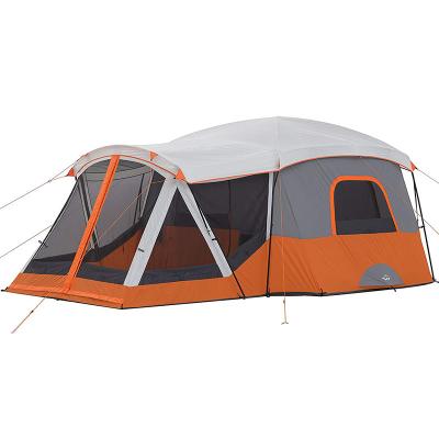 China Tube Type Tent Stake 11 Person Family Glamping Sunshade Waterproof Roof Top Canvas Tents For Outdoor Camping for sale