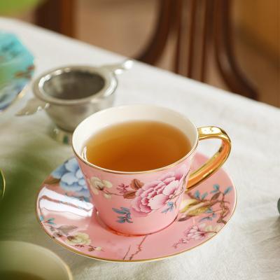 China Country Goods Using Good Quality Bone China Hot Selling Teacup and Saucer Sets for sale