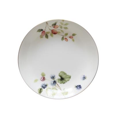 China Contemporary Wholesale High Quality Bone China Food Series 20cm White Serving Dish Set Soup Dishes for sale